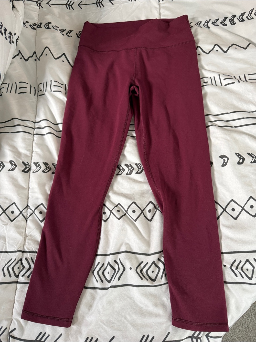 Fabletics Burgundy Performance Leggings